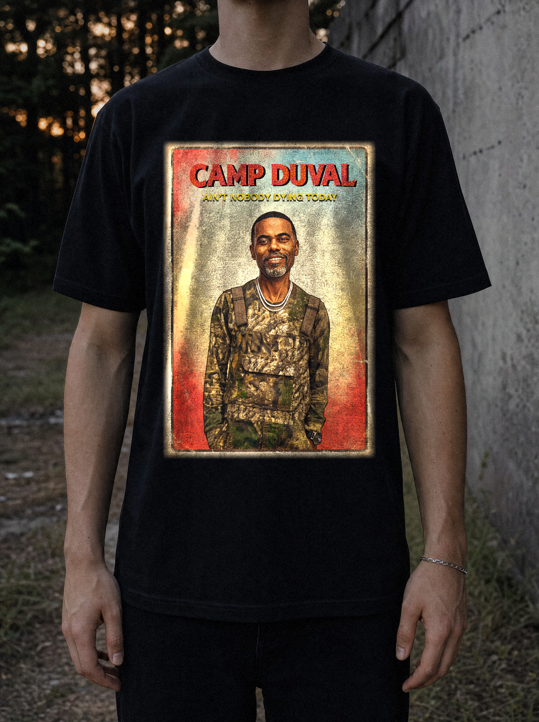 Camp Duval Duval Vintage tee in Black — lifestyle